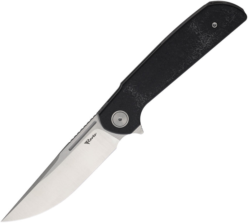 Reate Remedy Frame Lock Black Folding Knife — Elmax [REA251] — product view 1