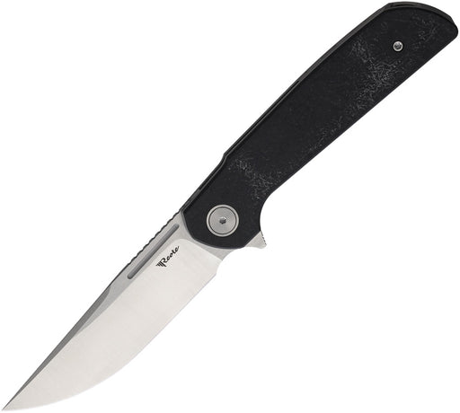 Reate Remedy Frame Lock Black Folding Knife — Elmax [REA251] — product view 1