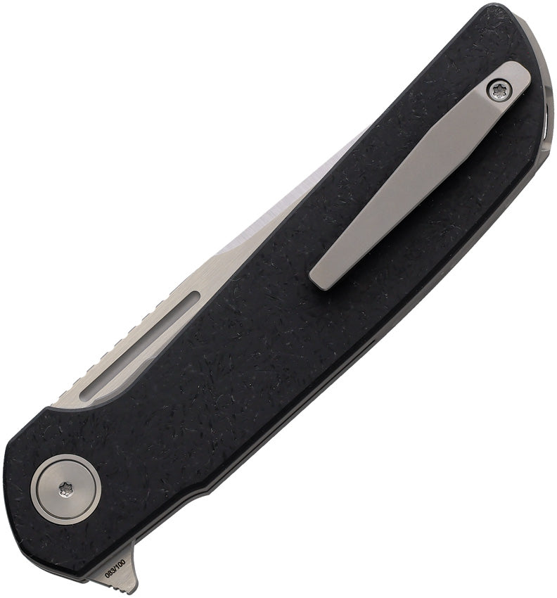 Reate Remedy Frame Lock Black Folding Knife — Elmax [REA251] — product view 2