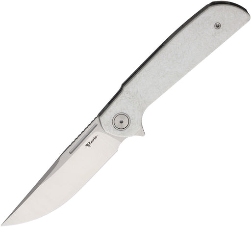 Reate Remedy Frame Lock White Folding Knife — Elmax [REA253] — product view 1