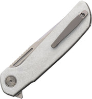 Reate Remedy Frame Lock White Folding Knife — Elmax [REA253] — product view 2