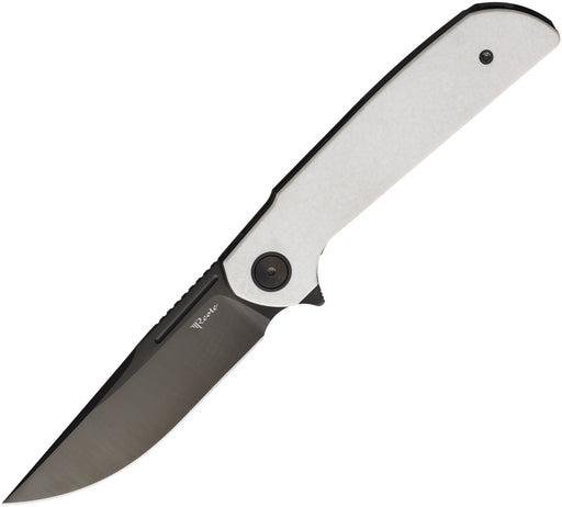 Reate Remedy Frame Lock White Folding Knife — Elmax [REA254] — product view 1