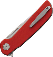 Reate Remedy Frame Lock Red Folding Knife — Elmax [REA255] — product view 2