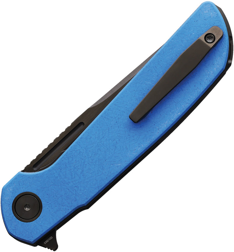 Reate Remedy Frame Lock Blue Folding Knife — Elmax [REA258] — product view 2