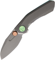 Reate VK-FROK Frame Lock Ti Bead Blast Folding Knife — Elmax [REA261] — product view 1
