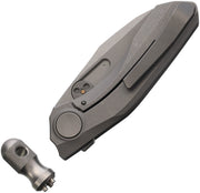 Reate VK-FROK Frame Lock Ti Stonewash Folding Knife — Elmax [REA262] — product view 2