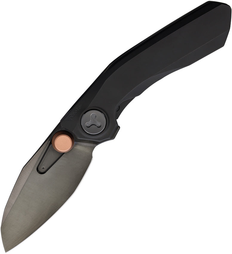 Reate VK-FROK Frame Lock Ti PVD Folding Knife — Elmax / Black [REA263] — product view 1