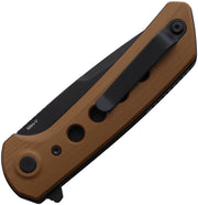Reate PL-XF Pivot Lock Tan G10 Folding Knife — Nitro V / Brown [REAPLXF10] — product view 2