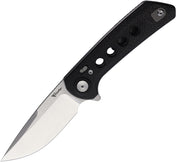 Reate PL-XF Pivot Lock Black Micarta Stonewash Folding Knife — Nitro V [REAPLXF11] — product view 1