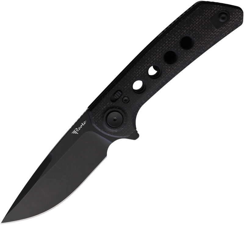 Reate PL-XF Pivot Lock Black Micarta PVD Folding Knife — Nitro V [REAPLXF12] — product view 1