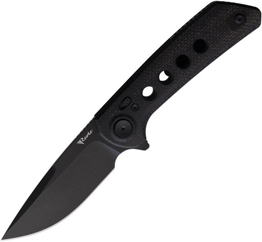 Reate PL-XF Pivot Lock Black Micarta PVD Folding Knife — Nitro V [REAPLXF12] — product view 1