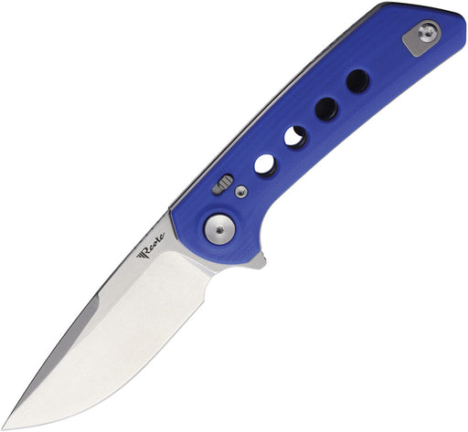 Reate PL-XF Pivot Lock Blue G10 Stonewash Folding Knife — Nitro V [REAPLXF13] — product view 1
