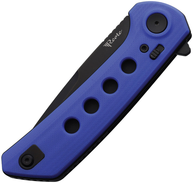 Reate PL-XF Pivot Lock Blue G10 PVD Folding Knife — Nitro V [REAPLXF14] — product view 2