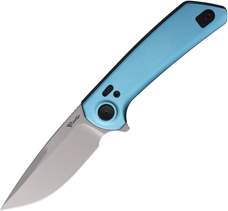 Reate PL-XF Pivot Lock Blue Stonewash Folding Knife — Nitro V [REAPLXFA8] — product view 1