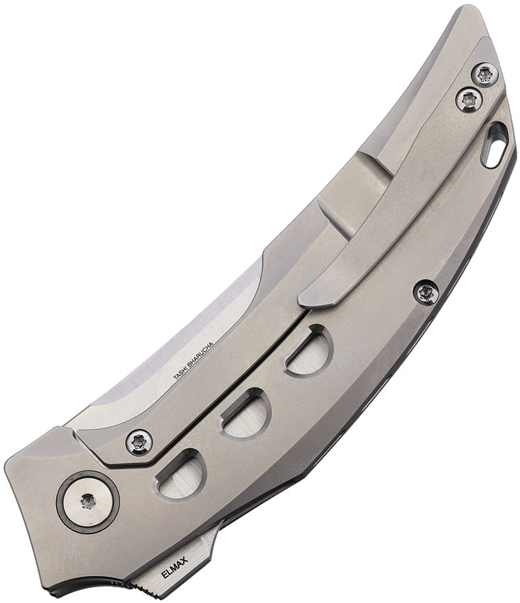 Reate Velocity Frame Lock Bead Blast Folding Knife — Elmax [REAVEL1] — product view 2