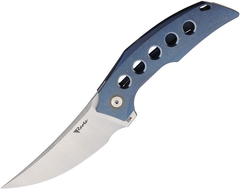 Reate Velocity Frame Lock Blue Folding Knife — Elmax [REAVEL3] — product view 1