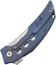 Reate Velocity Frame Lock Blue Folding Knife — Elmax [REAVEL3] — product view 2