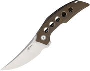 Reate Velocity Frame Lock Bronze Folding Knife — Elmax / Brown [REAVEL4] — product view 1