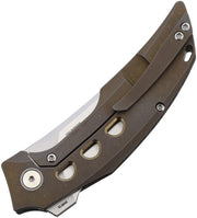Reate Velocity Frame Lock Bronze Folding Knife — Elmax / Brown [REAVEL4] — product view 2