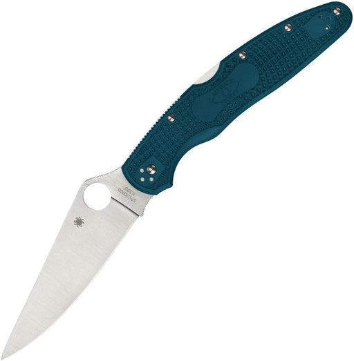 Spyderco Police 4 Lockback (Blue) (4.38" Satin) [C07FP4K390]