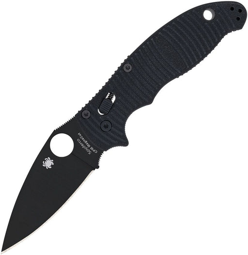 Spyderco Manix 2 Ball Bearing Lock Salt (Black) (3.38" Black) [C101GMCBKP2]