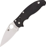 Spyderco Manix 2 Ball Bearing Lock (Black) (3.38" Satin) [C101GP2]