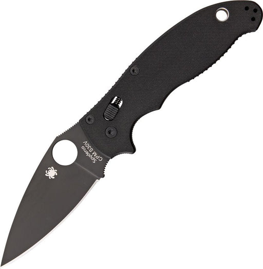 Spyderco Manix 2 Ball Bearing Lock (Black) (3.38" Black) [C101GPBBK2]