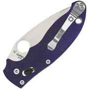 Spyderco Manix 2 Ball Bearing Lock (Blue) (3.38" Satin) [C101GPDBL2] - Image 2
