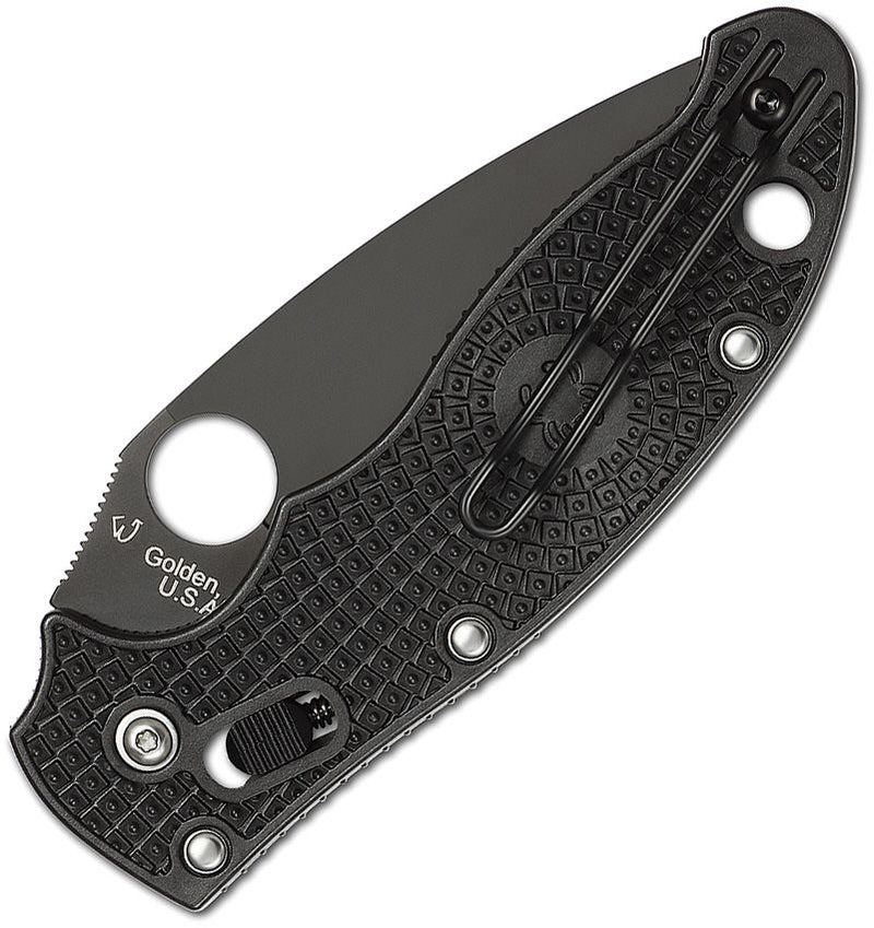 Spyderco Manix 2 Ball Bearing Lock (Black) (3.38" Black) [C101PBBK2] - Image 2