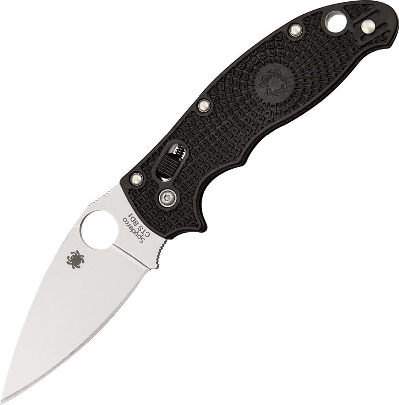 Spyderco Manix 2 Ball Bearing Lock (Black) (3.38" Satin) [C101PBK2]