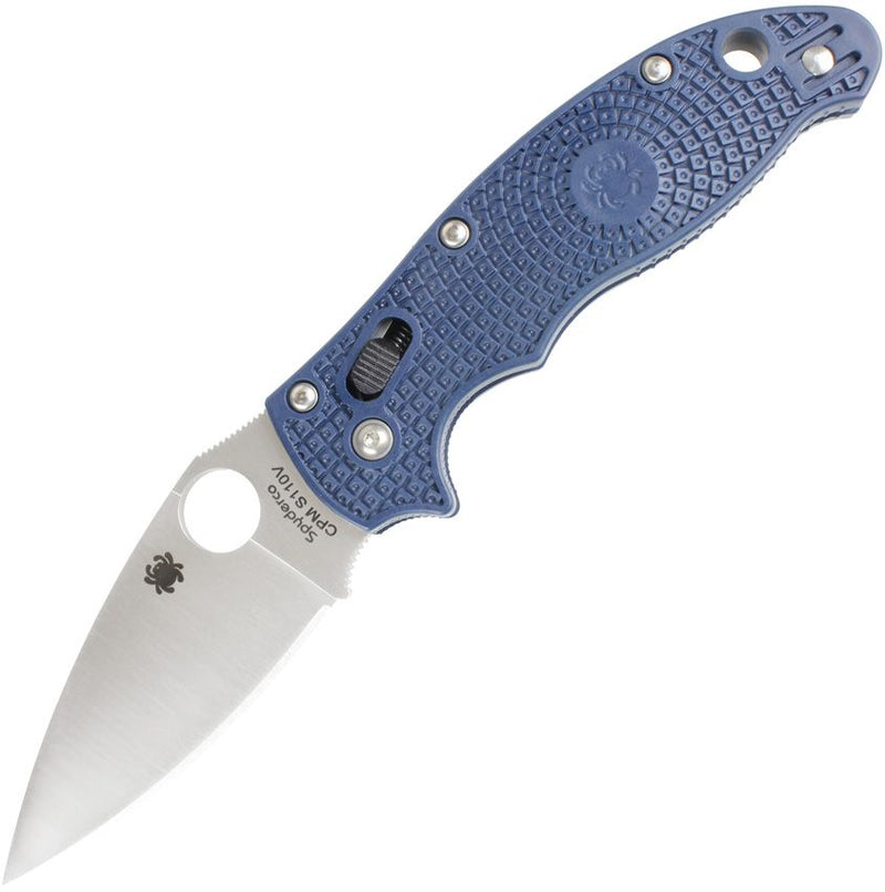 Spyderco Manix 2 Ball Bearing Lock (Blue) (3.38" Satin) [C101PDBL2]