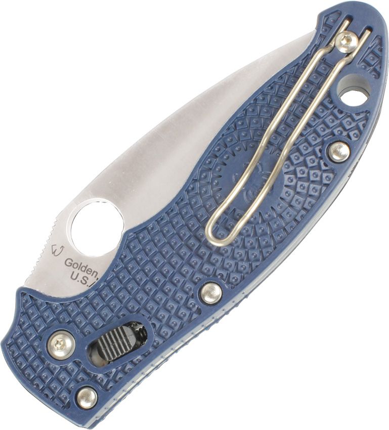 Spyderco Manix 2 Ball Bearing Lock (Blue) (3.38" Satin) [C101PDBL2] - Image 2