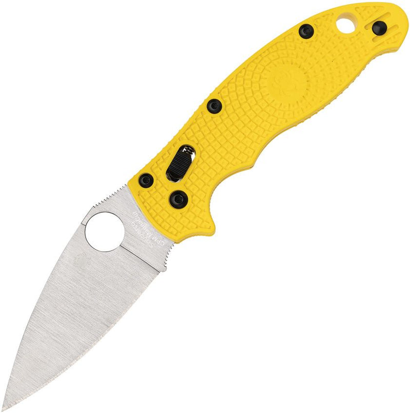 Spyderco Manix 2 Salt Ball Bearing Lock (Yellow) (3.38" Satin) [C101PYL2]
