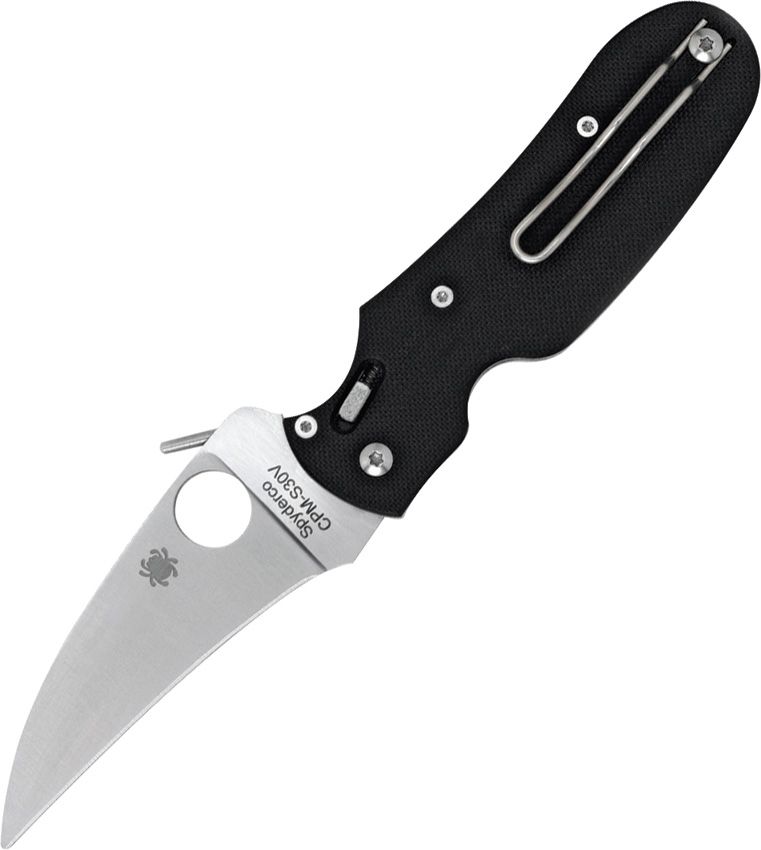Spyderco PKal Folder (Black) (30" Satin) [C103GP]