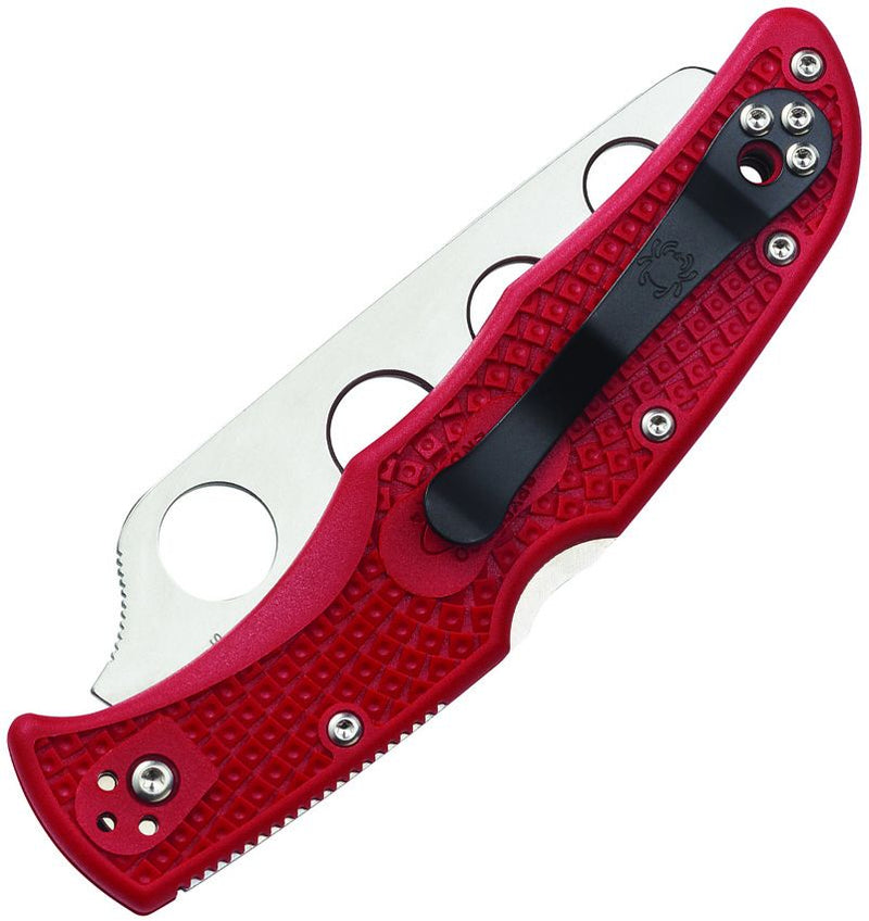 Spyderco Endura 4 Lockback Trainer (Red) (3.75" Satin) [C10TR] - Image 2
