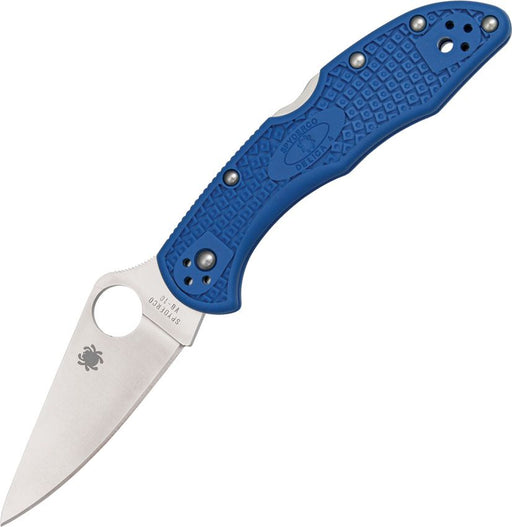 Spyderco Delica Lockback Blue (Blue) (3" Satin) [C11FPBL]