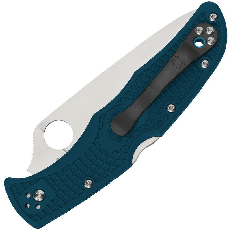 Spyderco Delica 4 Blue K390 (3" Satin) - Image 2