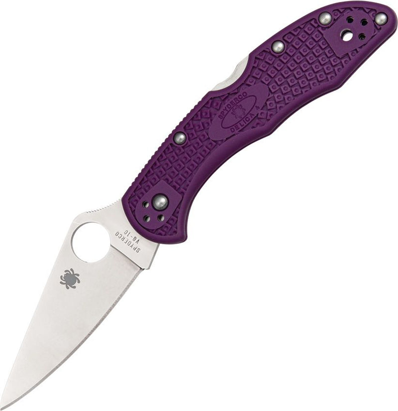 Spyderco Delica Purple (3" Satin)
