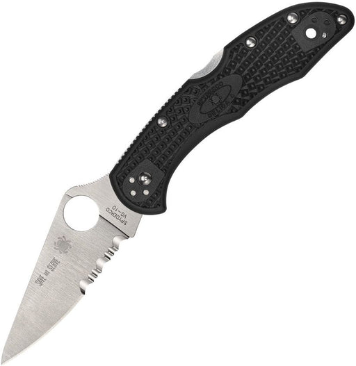 Spyderco Delica 4 Lockback Red Line (Black) (3" Satin) [C11FPSBKRD]