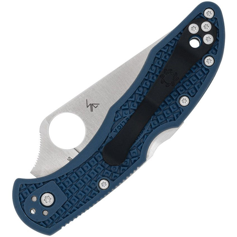 Spyderco Delica 4 Lockback Cobalt (Blue) (2.9" Satin) [C11PCBL] - Image 2