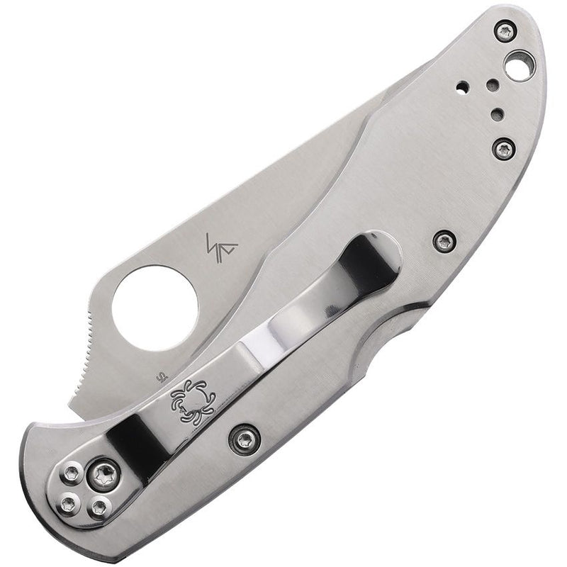 Spyderco Delica 4 Lockback (Stainless) (3" Satin) [C11S] - Image 2
