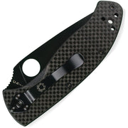 Spyderco Tenacious Carbon Fiber/G10 (Black) (3.5" Satin) [C122CFBBKP] - Image 2