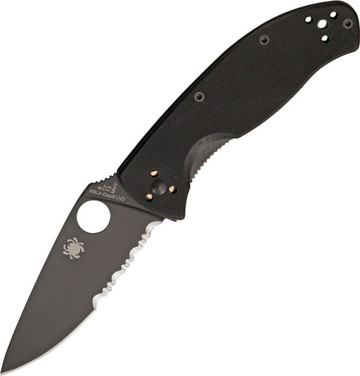 Spyderco Tenacious Linerlock (Black) (3.38" Satin) [C122GBBKPS]