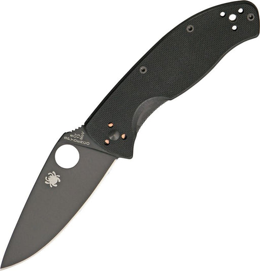 Spyderco Tenacious Linerlock (Black) (3.38" Satin) [C122GBBKP]