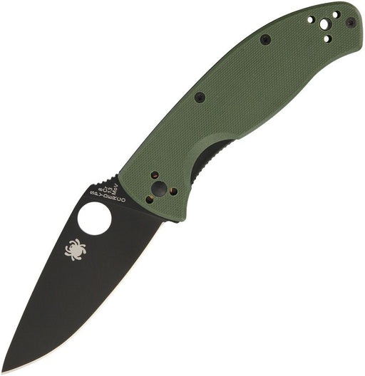 Spyderco Tenacious Linerlock Green (Black) (3.38" Satin) [C122GPBGR]