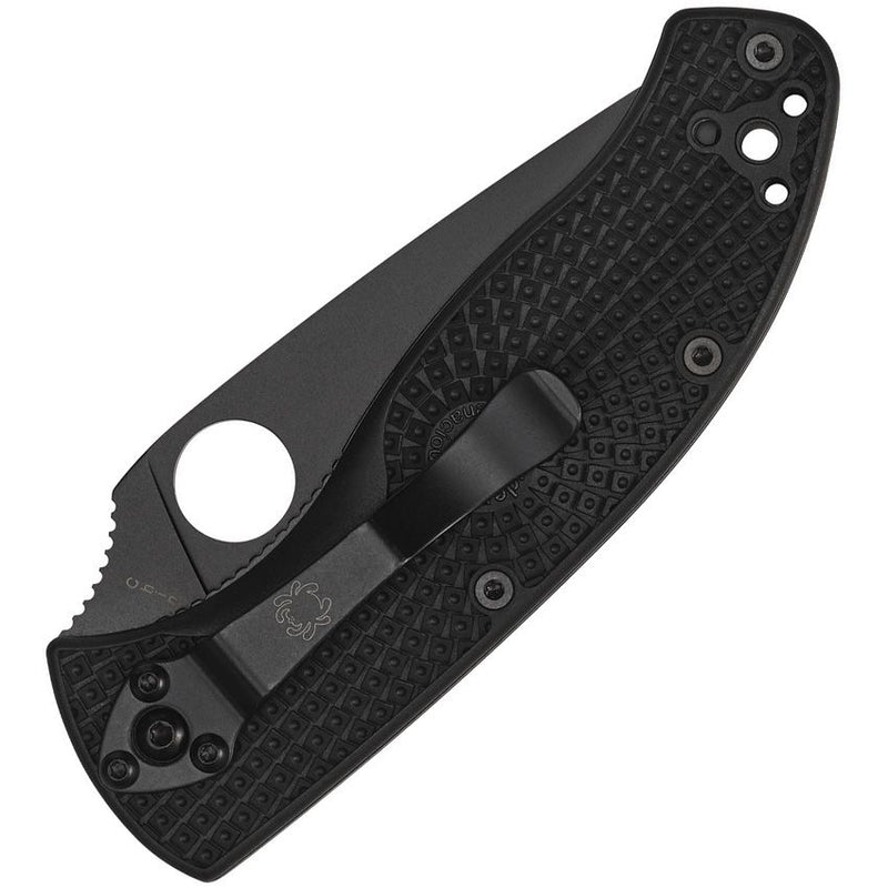 Spyderco Tenacious (Black) (3.38" Satin) [C122PBBK] - Image 2