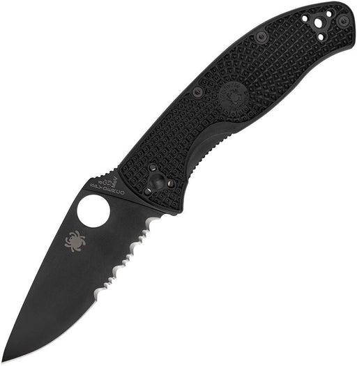 Spyderco Tenacious Linerlock Black (Black) (3.38" Satin) [C122PSBBK]