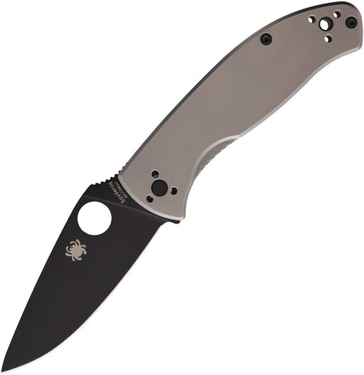 Spyderco Tenacious R.I.L. Ti Gray (Black) (3.38" Satin) [C122TIBKP]