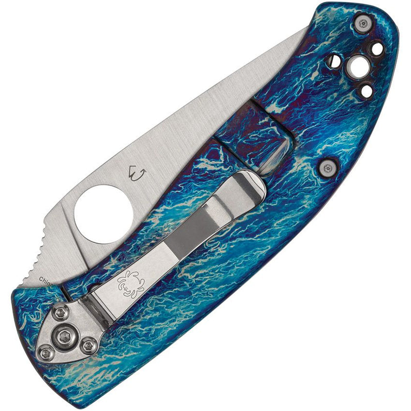 Spyderco Tenacious R.I.L. Ti Blue (3.38" Satin) [C122TIBLD2P] - Image 2