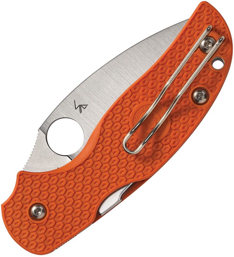 Spyderco Sage 5 Compress Org (Orange) (3" Satin) [C123BORP] - Image 2